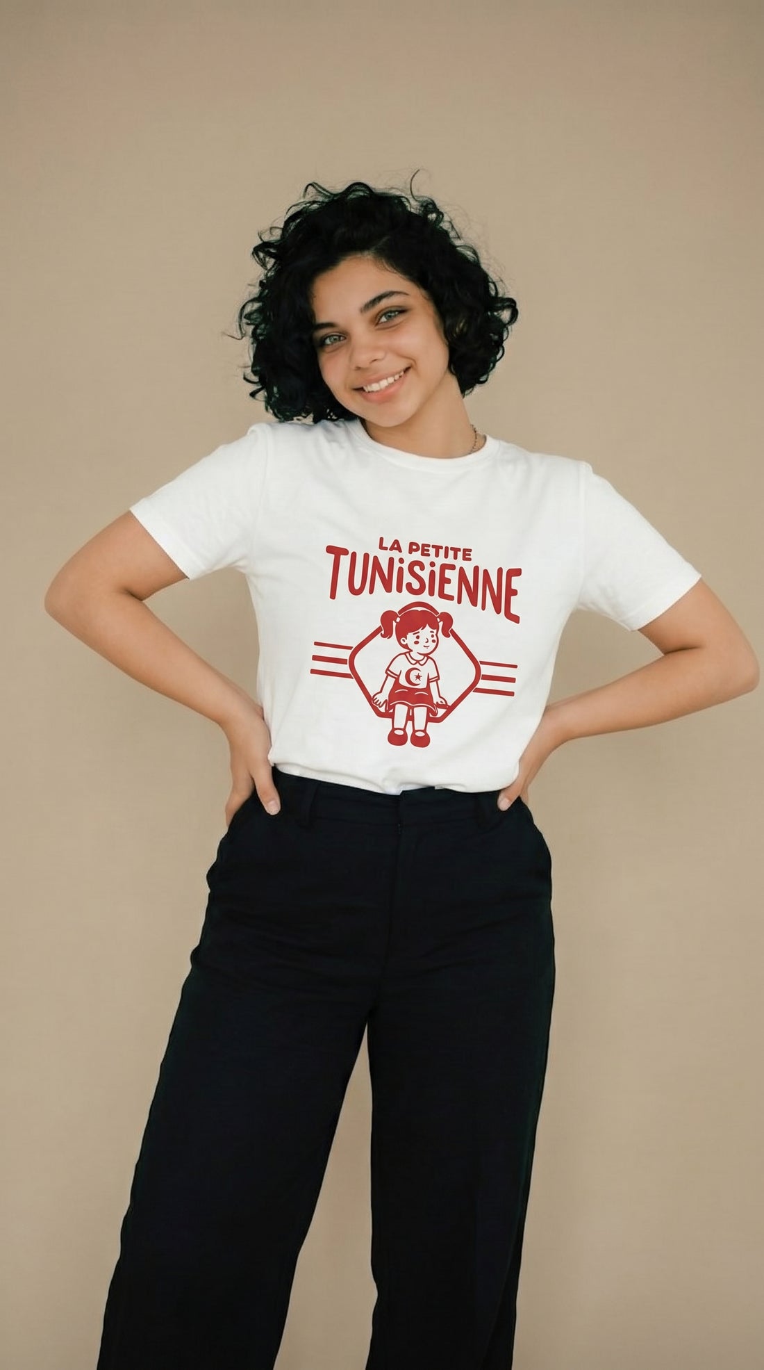 T-shirt adulte La Petite Tunisienne — visuel produit 4 — Bled Eleven