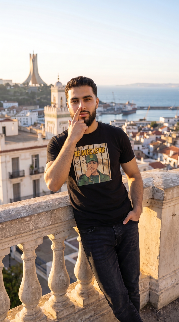 T-Shirt Mixte "Né Avec Le Nif"