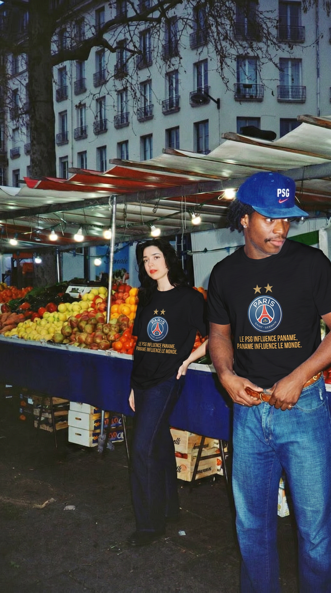T-shirt Paname 2 étoiles — visuel produit 4 — Bled Eleven