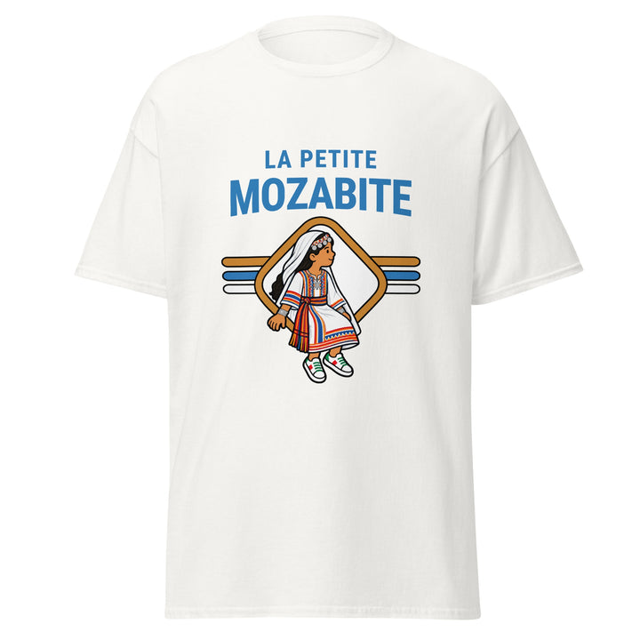 T-shirt Mozabite « La Petite Mozabite » – Femme — vue de face, t-shirt seul — Bled Eleven